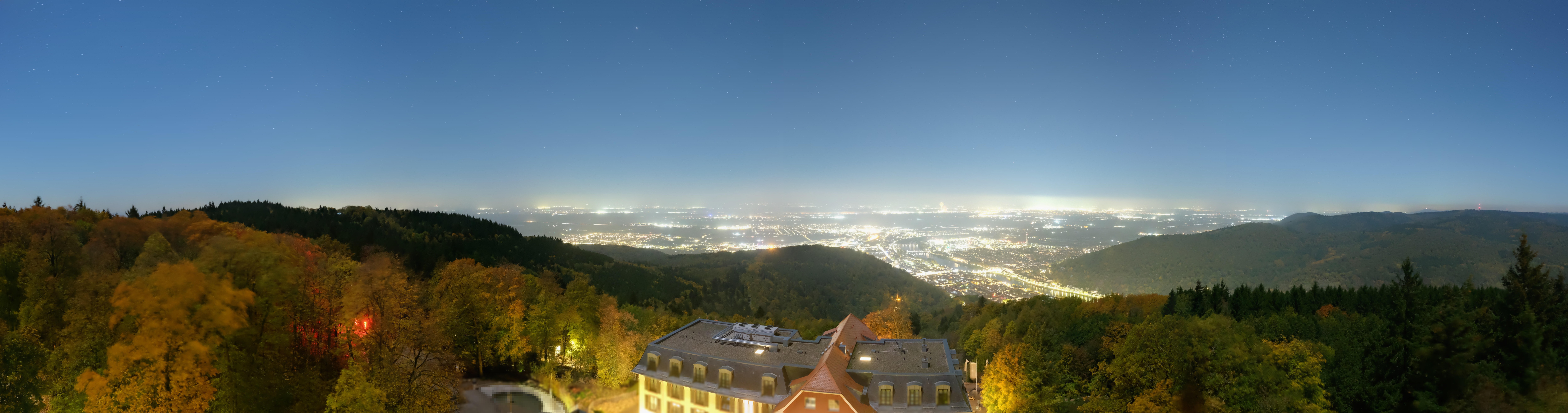 Archiv Foto Webcam Heidelberg - Panorama vom Berggasthof Königstuhl