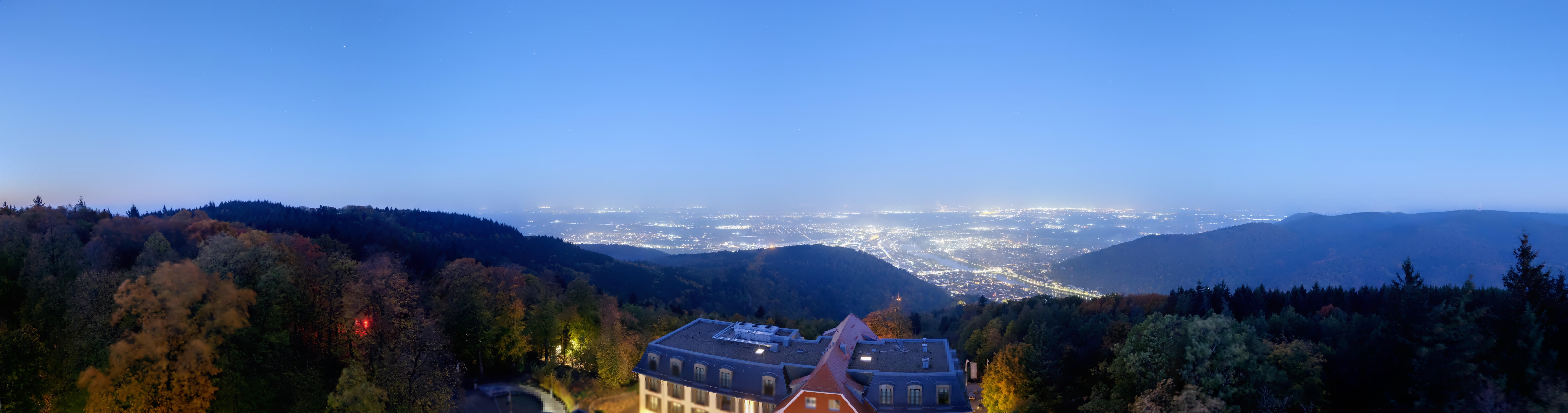 Archiv Foto Webcam Heidelberg - Panorama vom Berggasthof Königstuhl