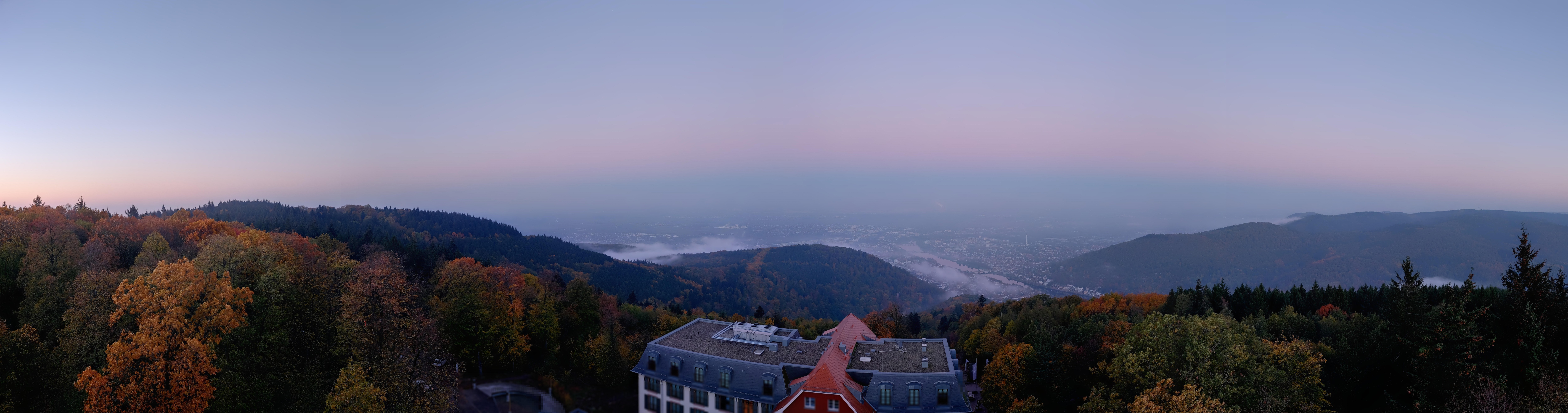 Archiv Foto Webcam Heidelberg - Panorama vom Berggasthof Königstuhl