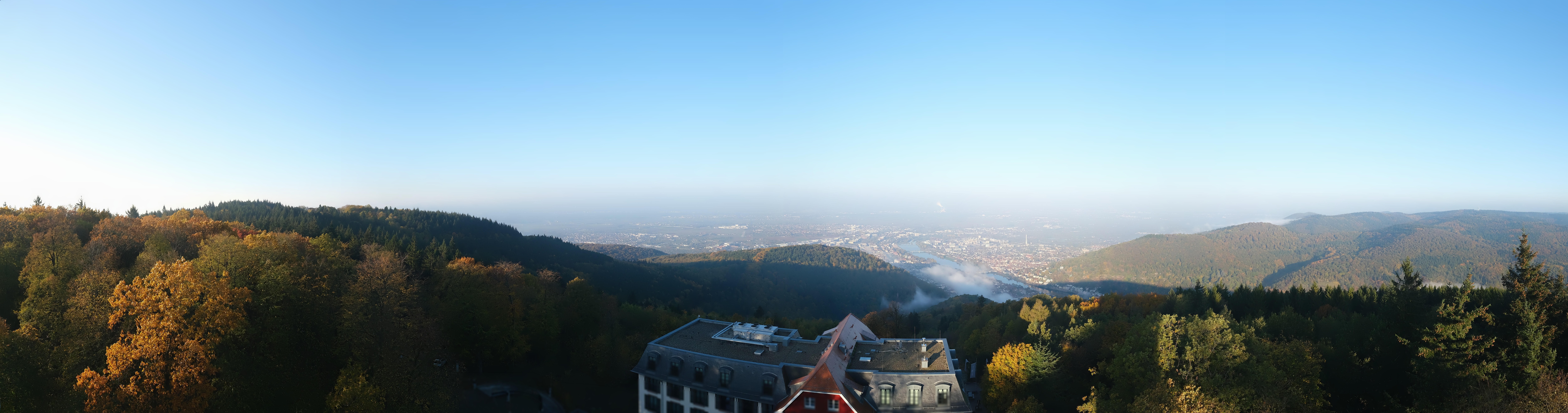 Archiv Foto Webcam Heidelberg - Panorama vom Berggasthof Königstuhl