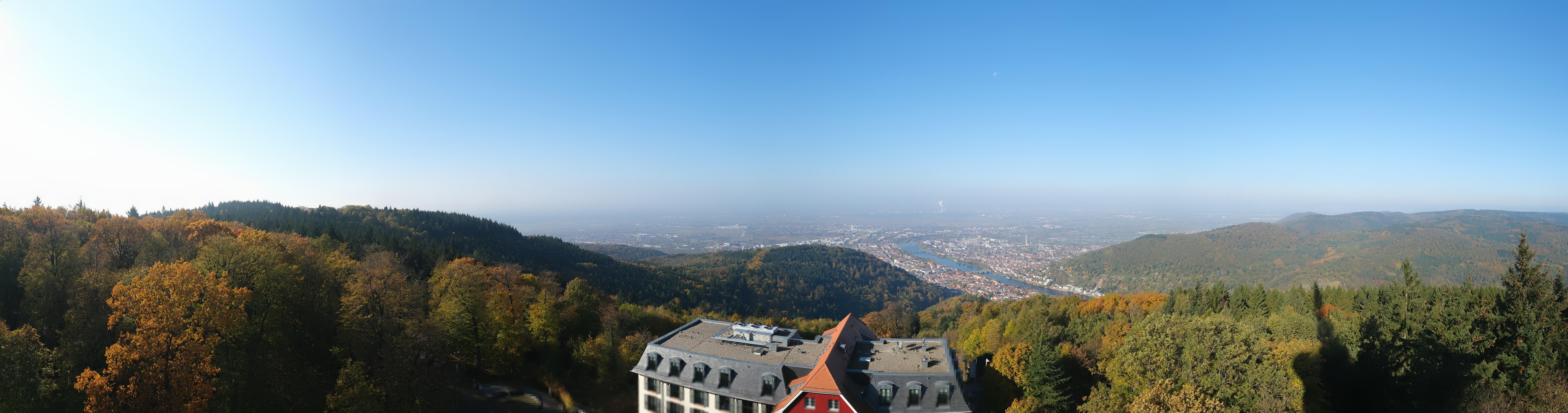 Archiv Foto Webcam Heidelberg - Panorama vom Berggasthof Königstuhl