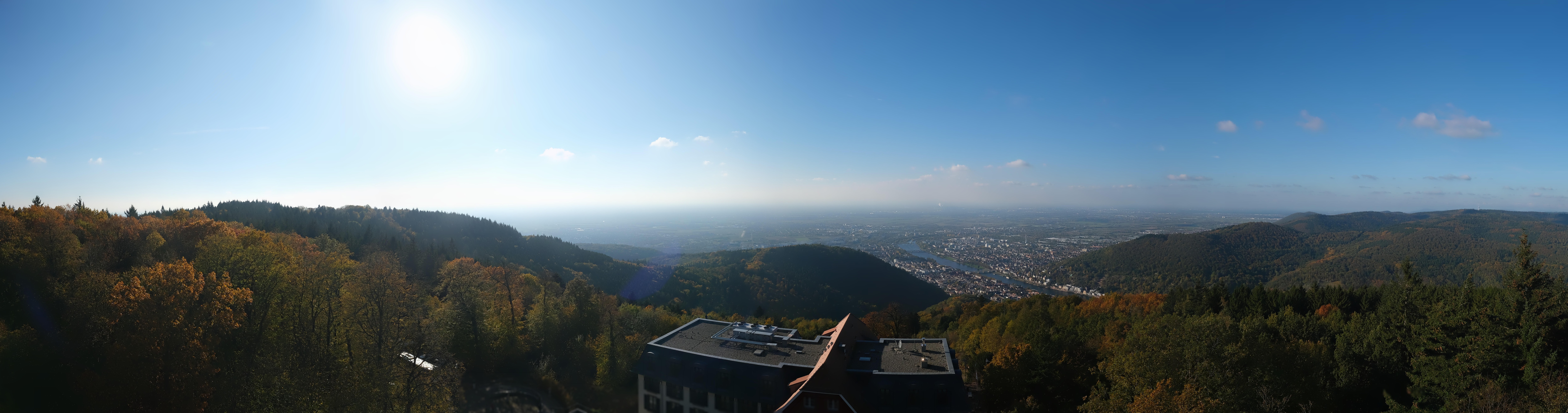 Archiv Foto Webcam Heidelberg - Panorama vom Berggasthof Königstuhl