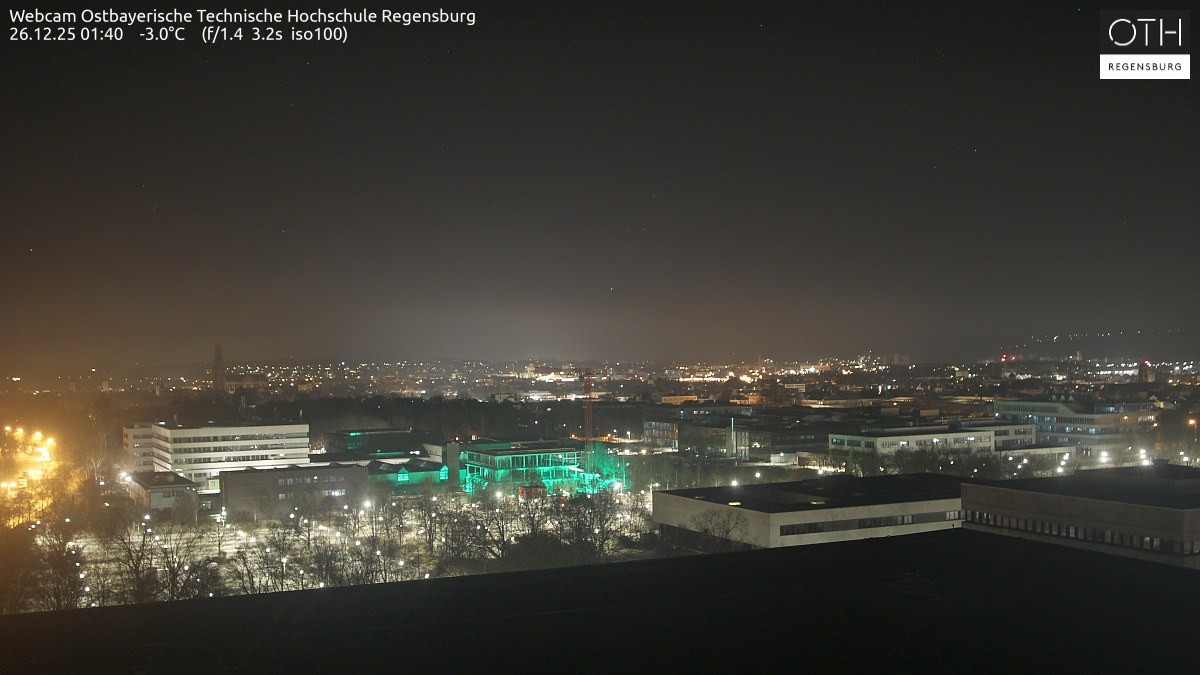 Archiv Foto Webcam Regensburg: Technische Hochschule
