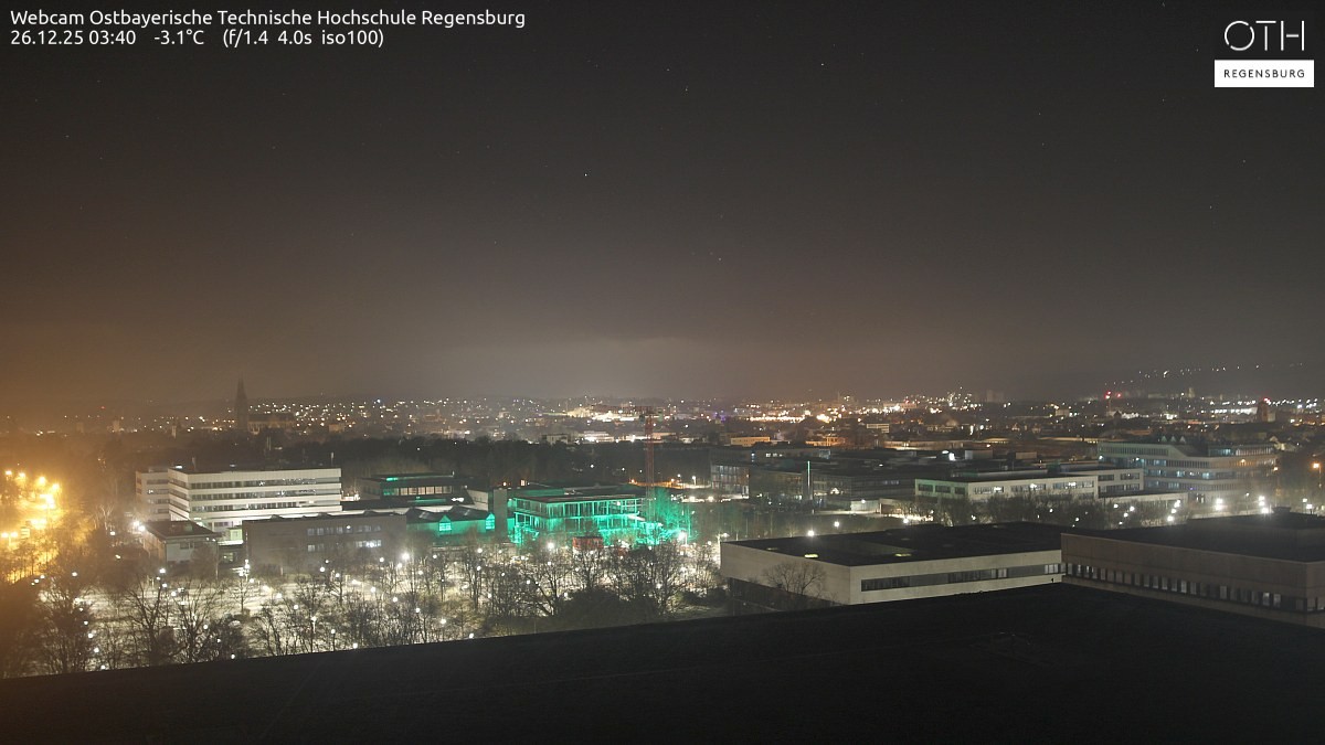 Archiv Foto Webcam Regensburg: Technische Hochschule