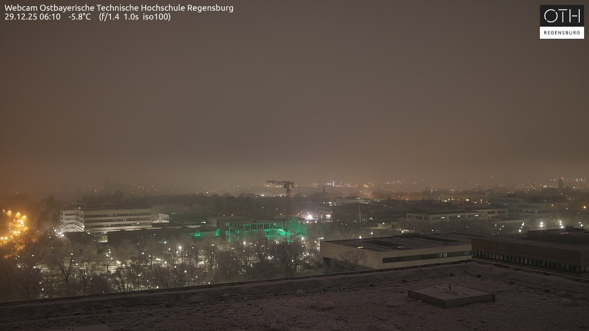 Archiv Foto Webcam Regensburg: Technische Hochschule
