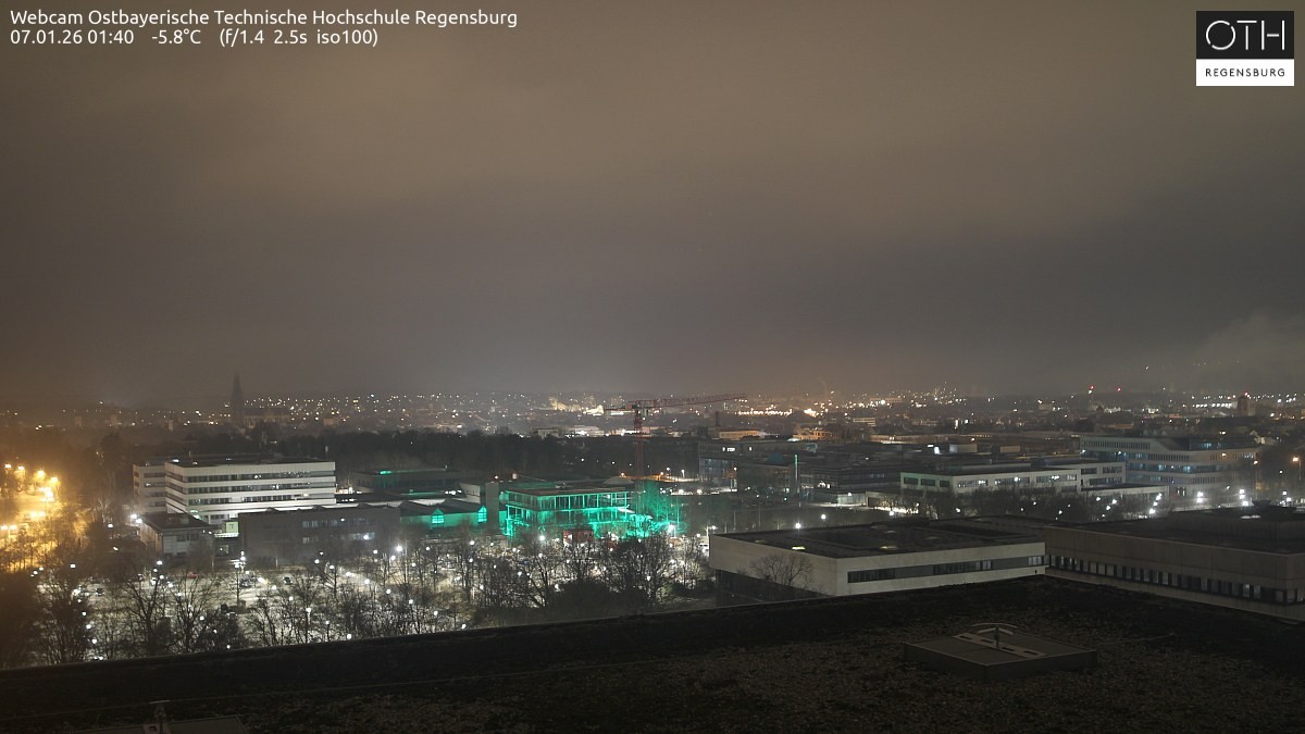 Archiv Foto Webcam Regensburg: Technische Hochschule
