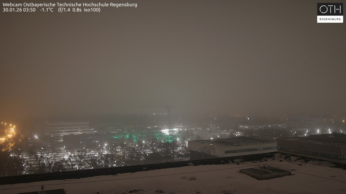 Archiv Foto Webcam Regensburg: Technische Hochschule