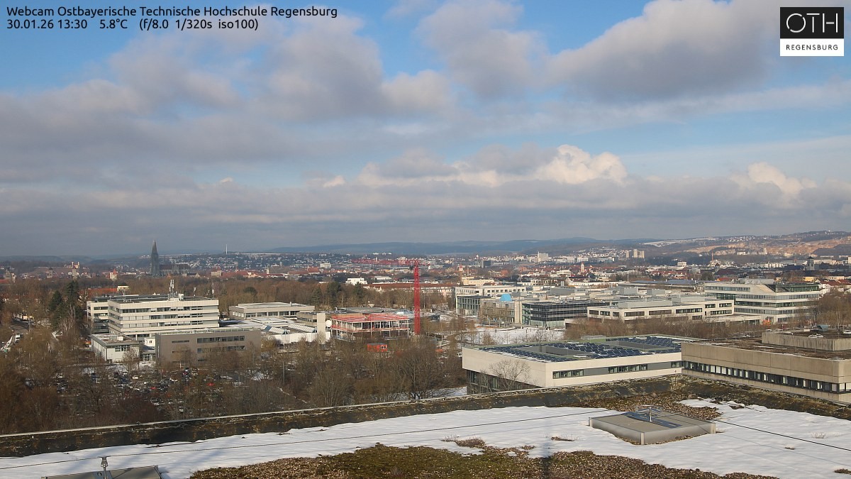 Archiv Foto Webcam Regensburg: Technische Hochschule