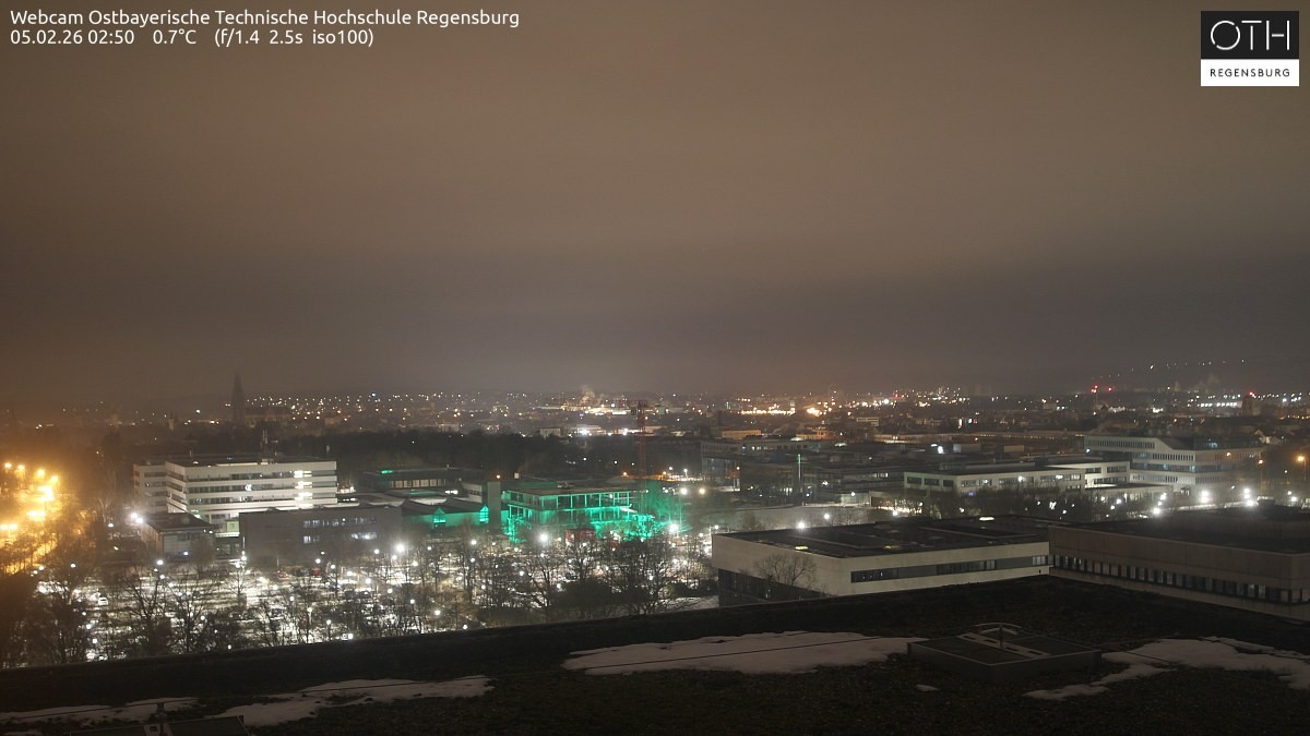 Archiv Foto Webcam Regensburg: Technische Hochschule
