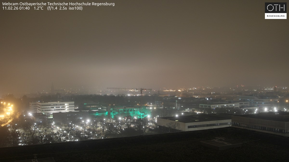 Archiv Foto Webcam Regensburg: Technische Hochschule