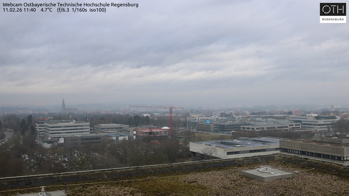 Archiv Foto Webcam Regensburg: Technische Hochschule