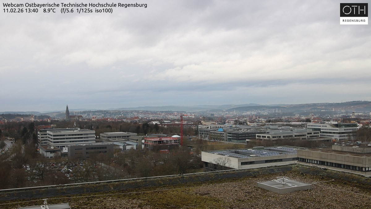 Archiv Foto Webcam Regensburg: Technische Hochschule
