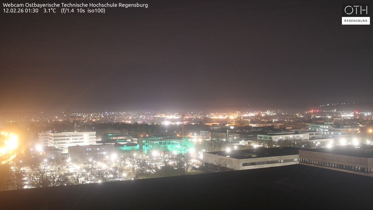 Archiv Foto Webcam Regensburg: Technische Hochschule