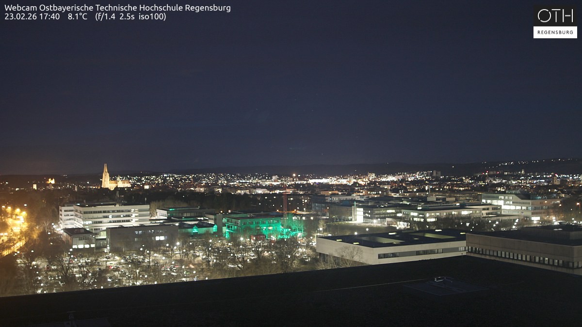 Archiv Foto Webcam Regensburg: Technische Hochschule