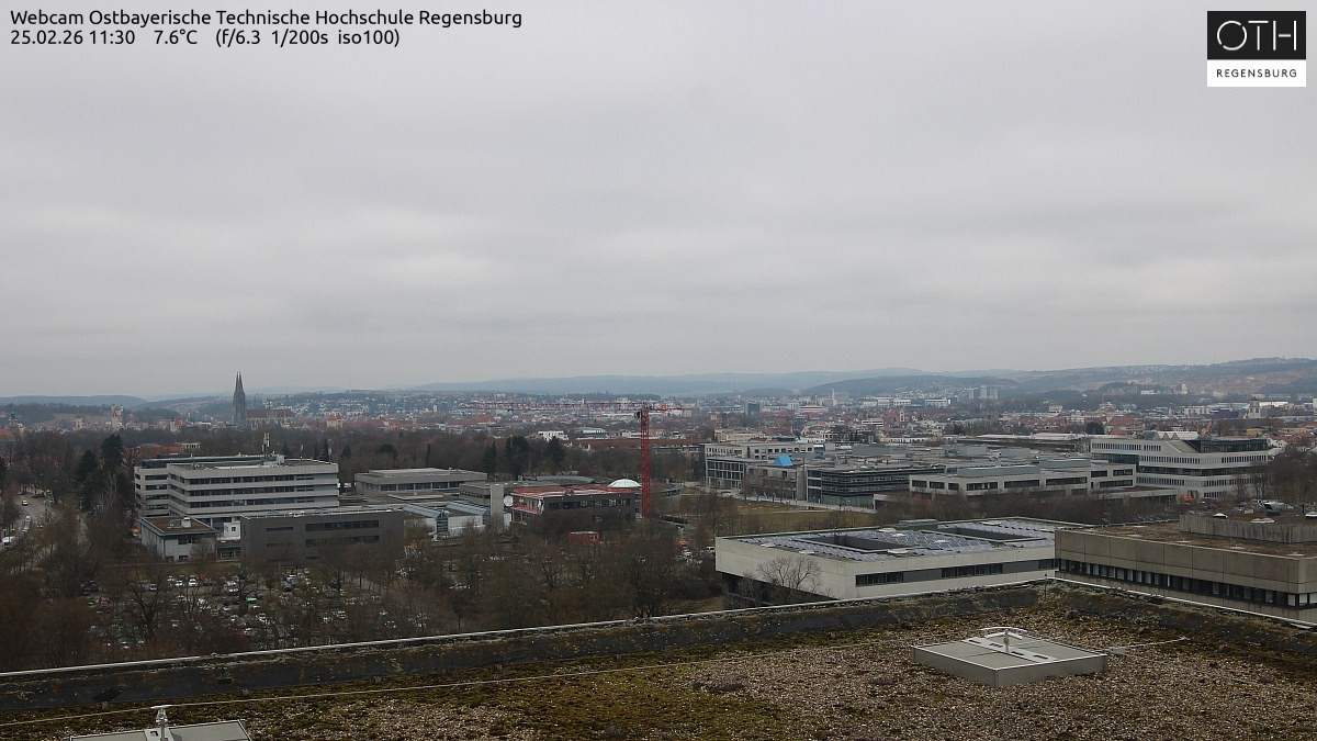 Archiv Foto Webcam Regensburg: Technische Hochschule
