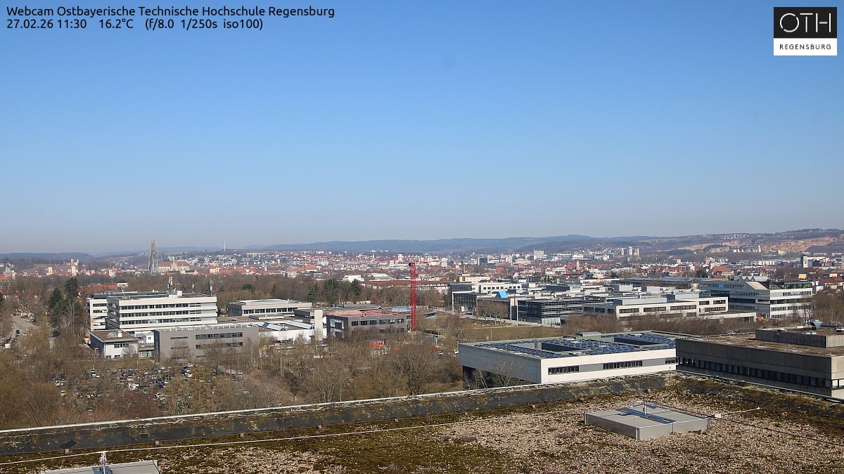 Archiv Foto Webcam Regensburg: Technische Hochschule