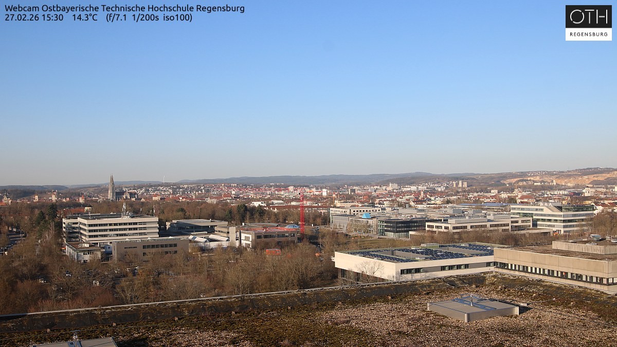 Archiv Foto Webcam Regensburg: Technische Hochschule