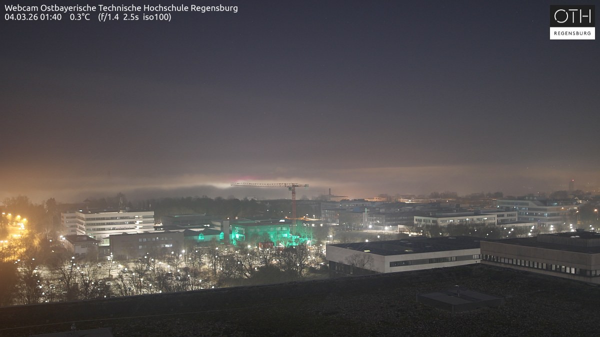 Archiv Foto Webcam Regensburg: Technische Hochschule