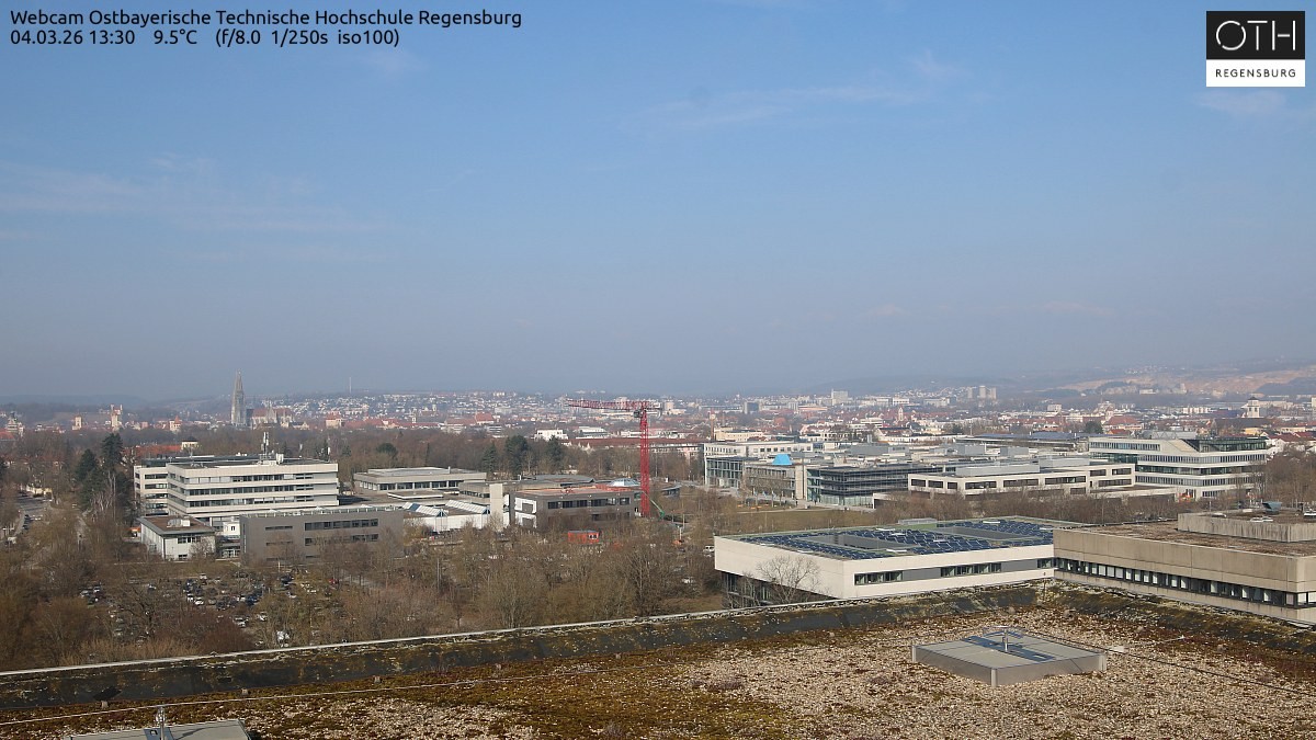 Archiv Foto Webcam Regensburg: Technische Hochschule