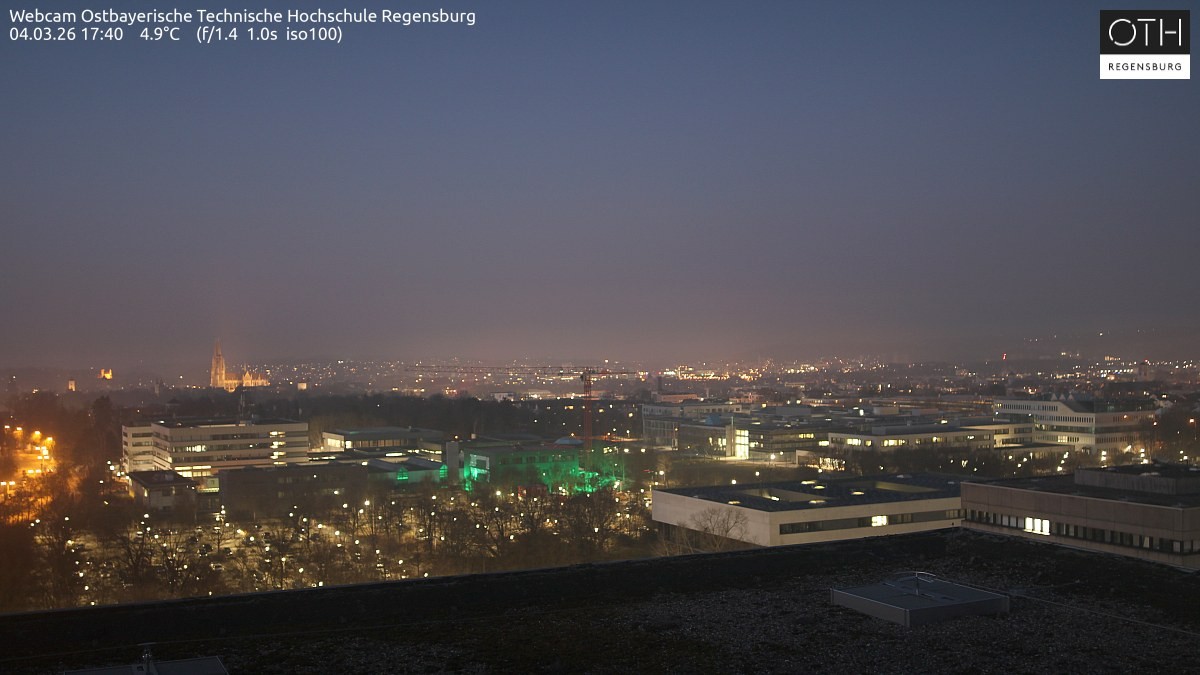 Archiv Foto Webcam Regensburg: Technische Hochschule