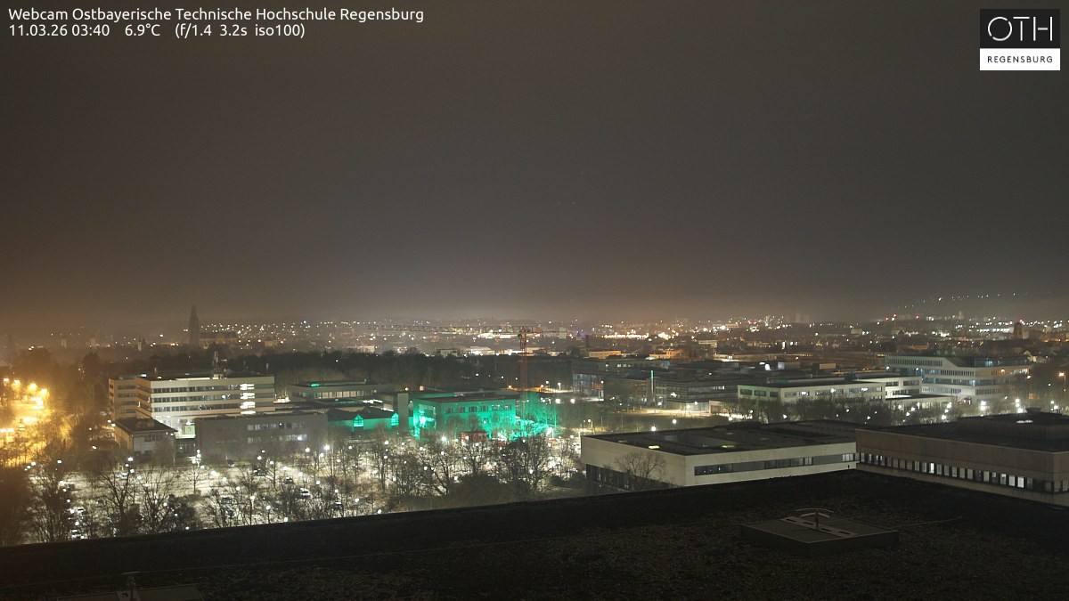 Archiv Foto Webcam Regensburg: Technische Hochschule