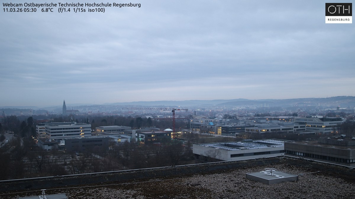 Archiv Foto Webcam Regensburg: Technische Hochschule