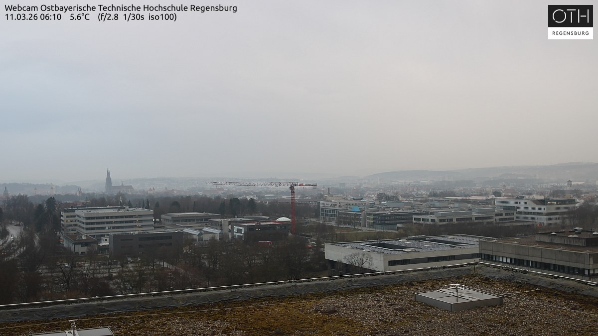 Archiv Foto Webcam Regensburg: Technische Hochschule