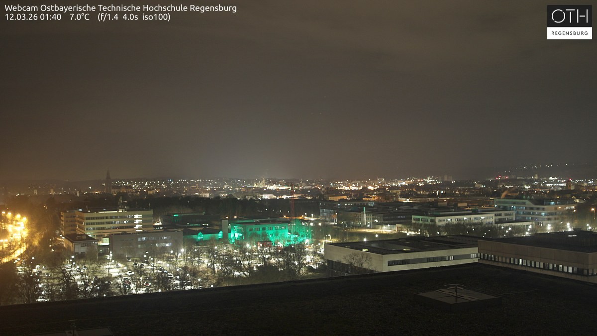 Archiv Foto Webcam Regensburg: Technische Hochschule