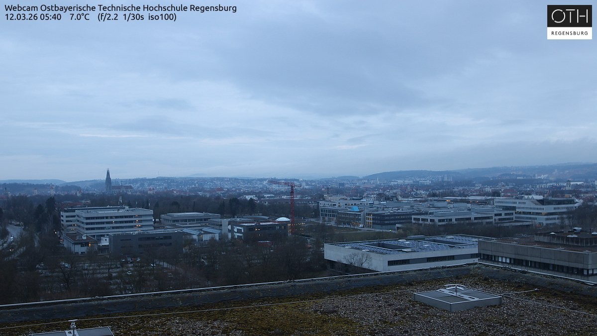 Archiv Foto Webcam Regensburg: Technische Hochschule