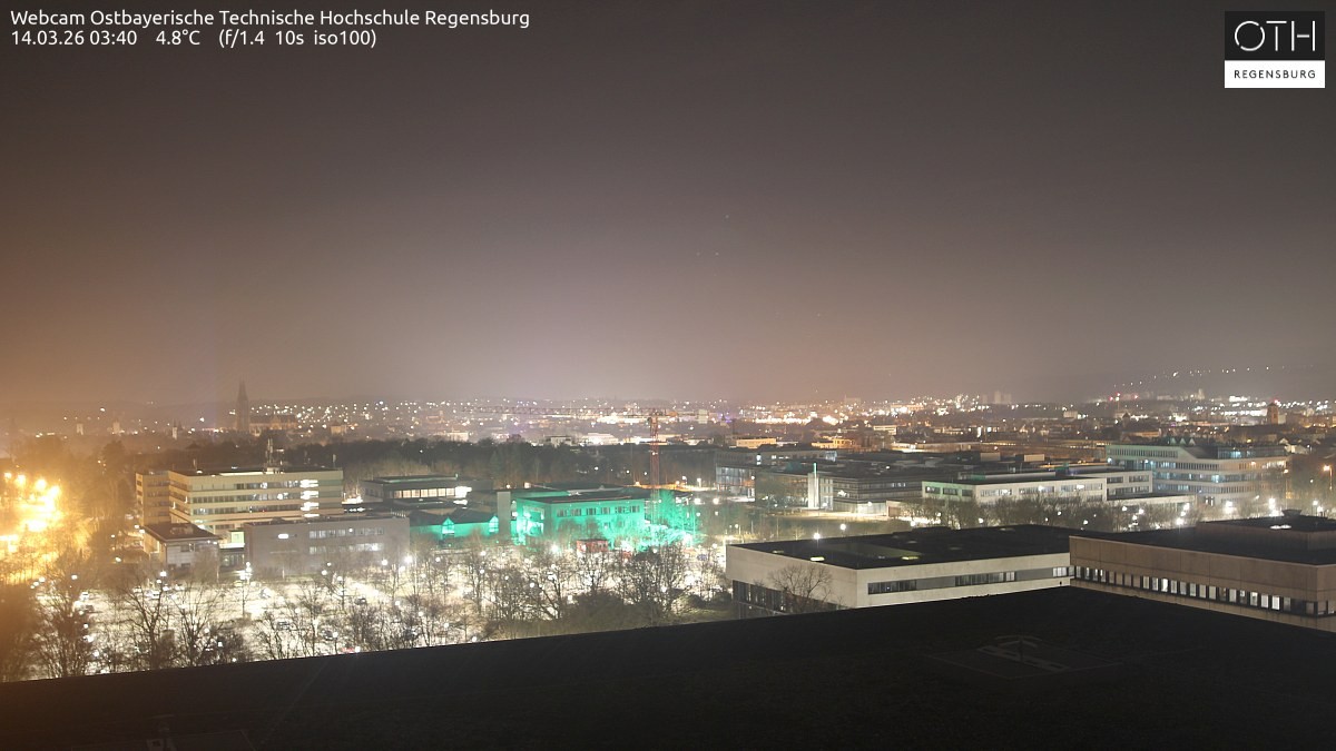 Archiv Foto Webcam Regensburg: Technische Hochschule