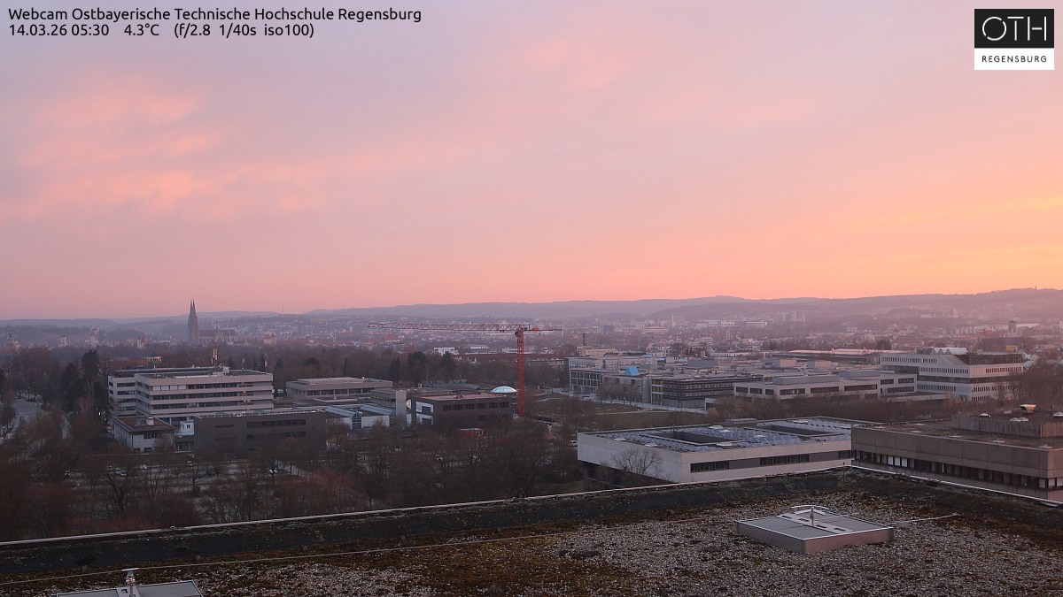 Archiv Foto Webcam Regensburg: Technische Hochschule