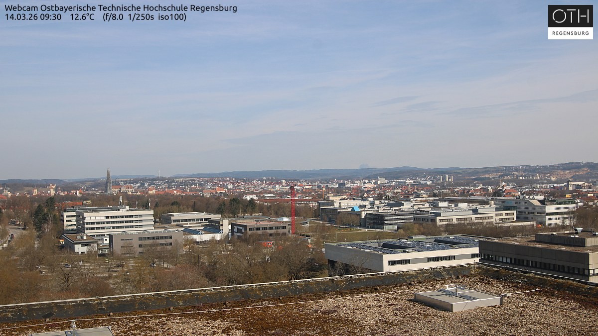 Archiv Foto Webcam Regensburg: Technische Hochschule
