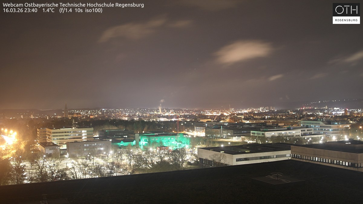 Archiv Foto Webcam Regensburg: Technische Hochschule