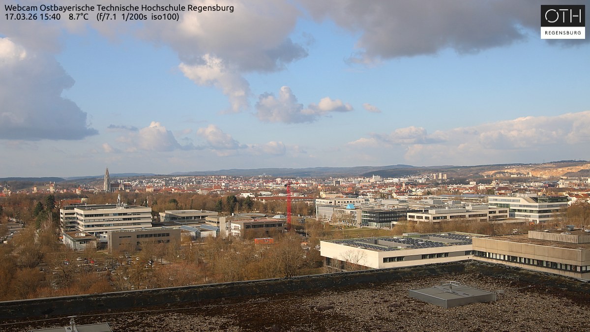 Archiv Foto Webcam Regensburg: Technische Hochschule