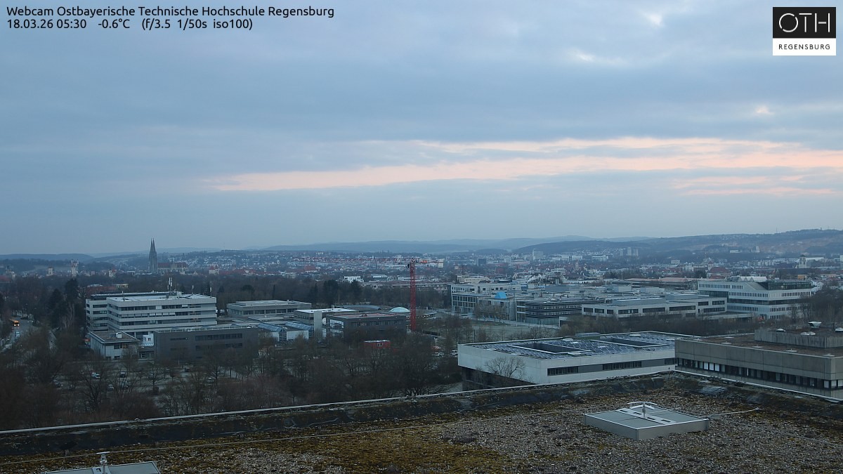 Archiv Foto Webcam Regensburg: Technische Hochschule