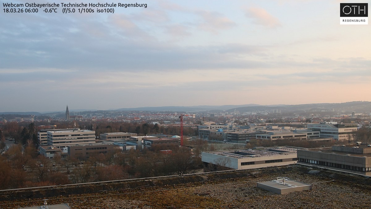 Archiv Foto Webcam Regensburg: Technische Hochschule