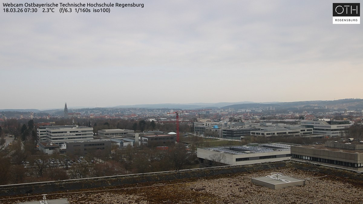Archiv Foto Webcam Regensburg: Technische Hochschule