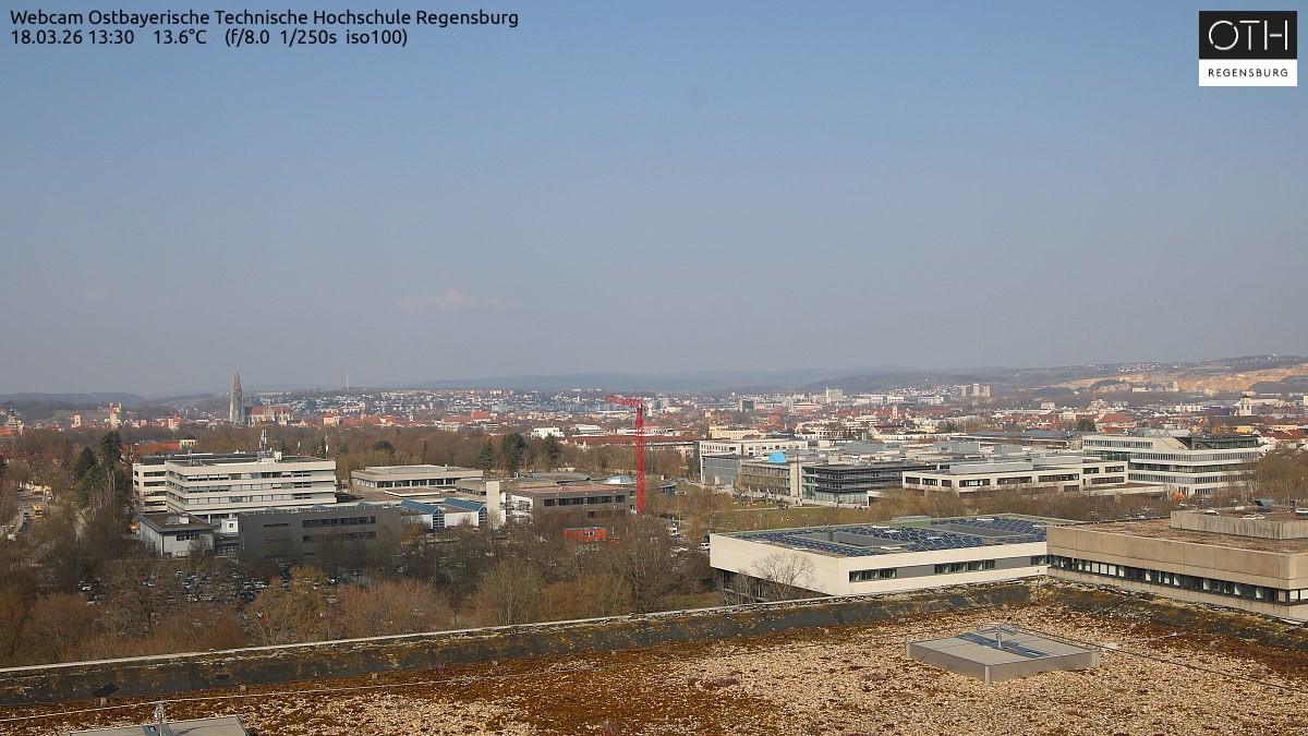 Archiv Foto Webcam Regensburg: Technische Hochschule