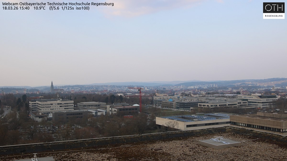 Archiv Foto Webcam Regensburg: Technische Hochschule