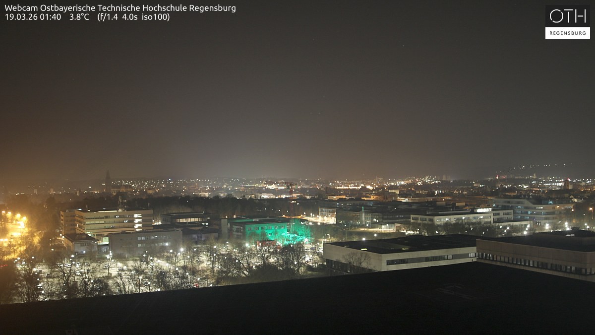 Archiv Foto Webcam Regensburg: Technische Hochschule