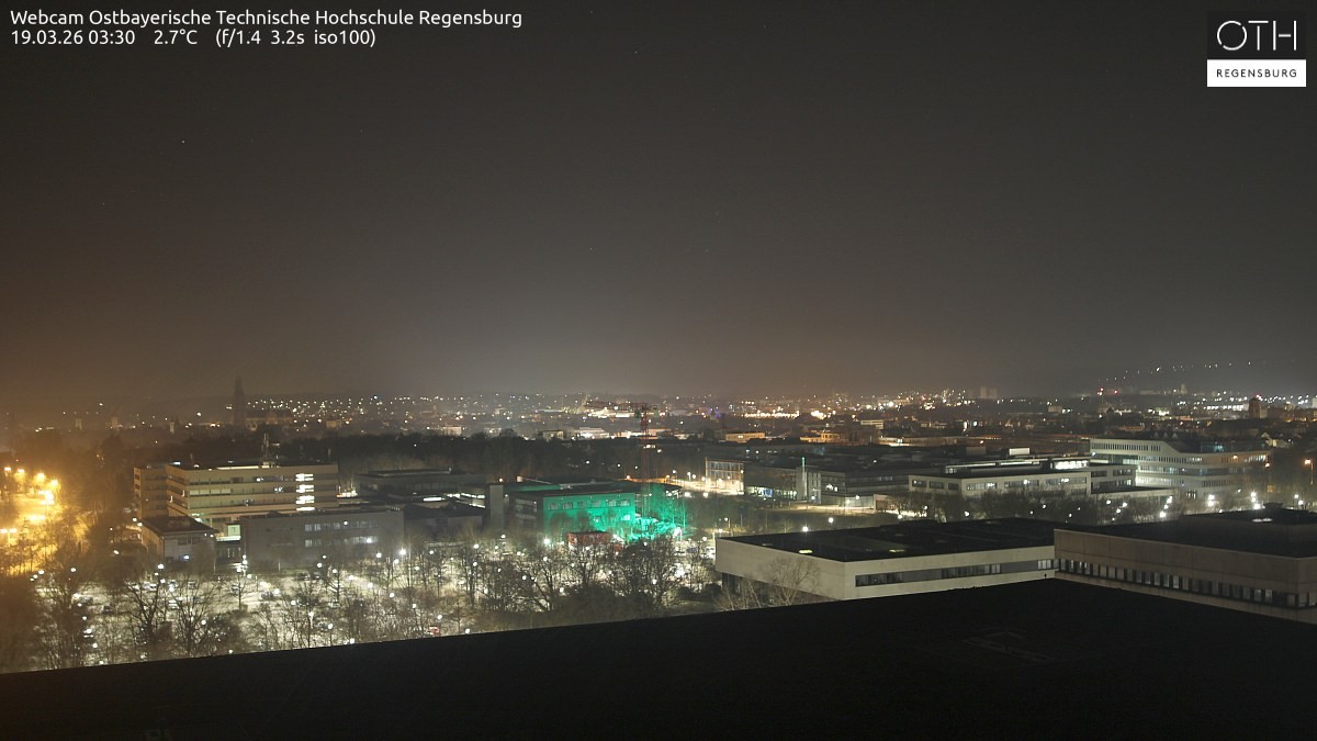 Archiv Foto Webcam Regensburg: Technische Hochschule