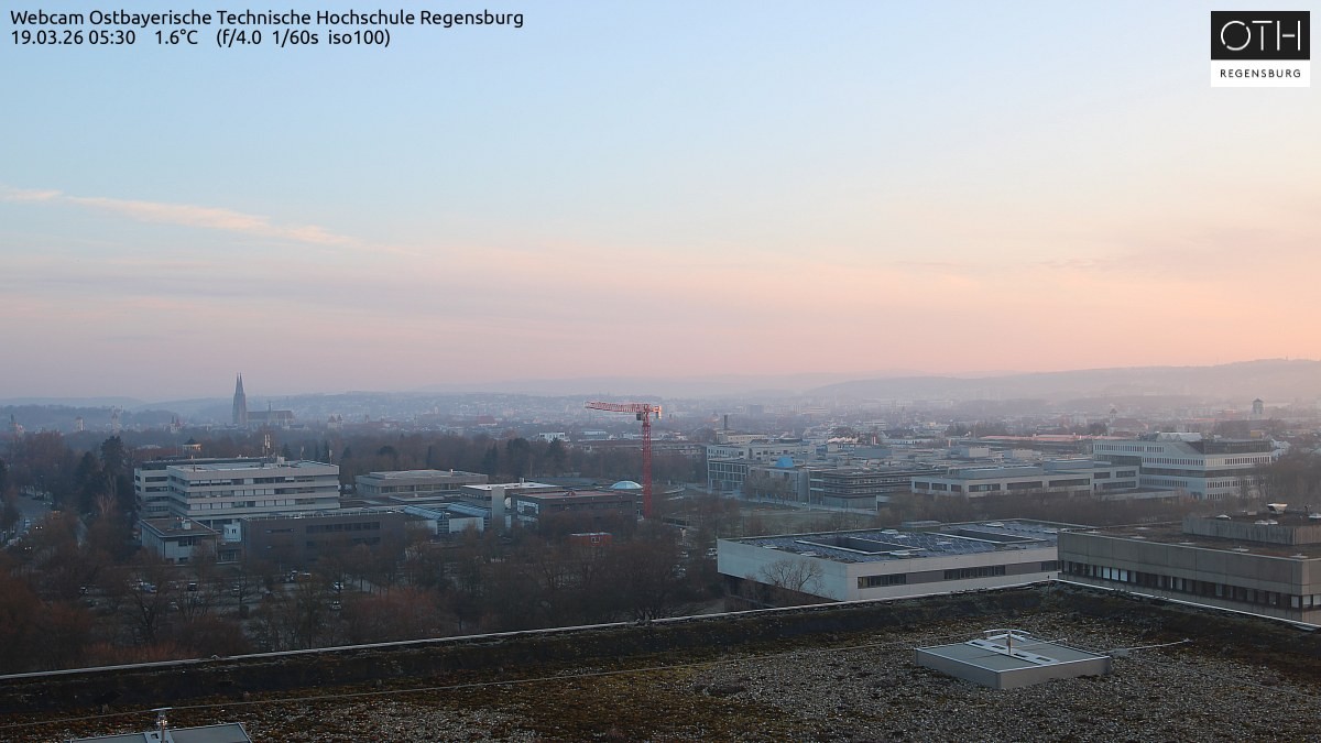 Archiv Foto Webcam Regensburg: Technische Hochschule