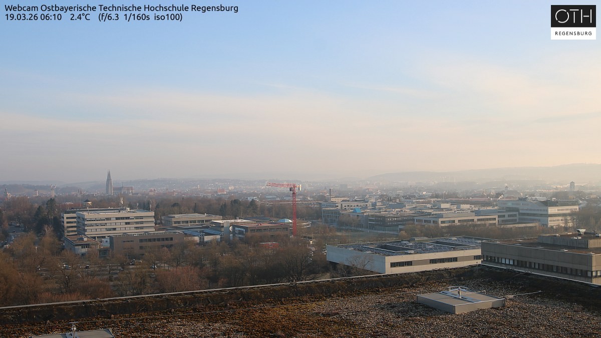 Archiv Foto Webcam Regensburg: Technische Hochschule