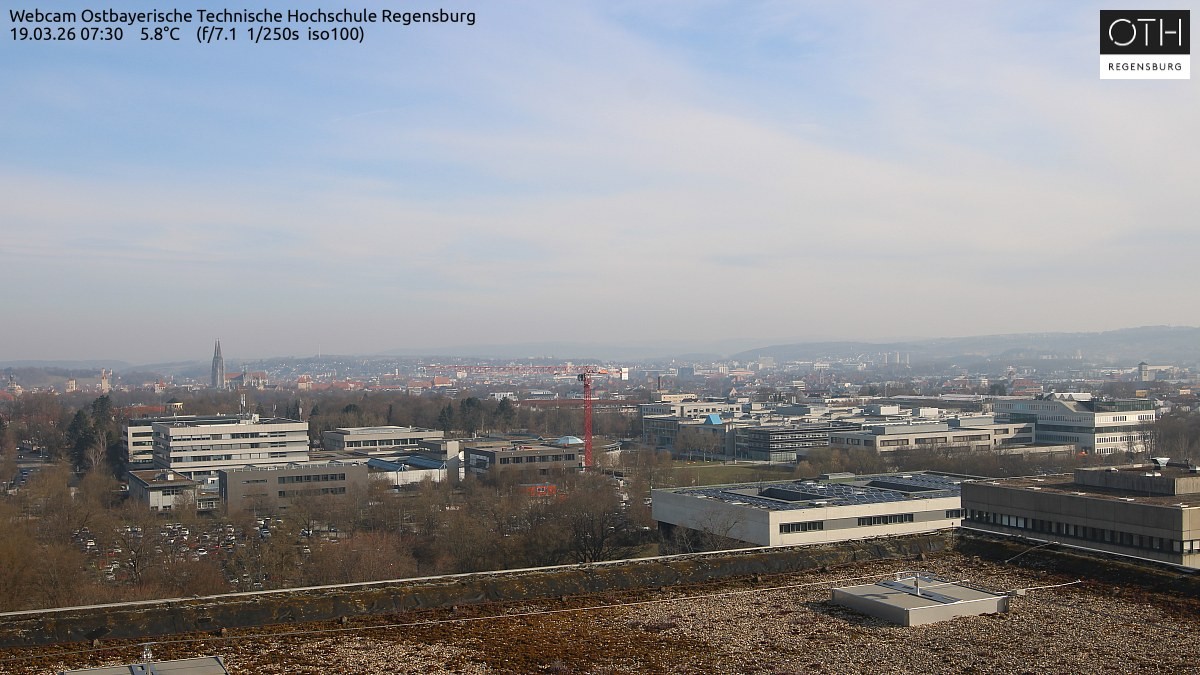 Archiv Foto Webcam Regensburg: Technische Hochschule