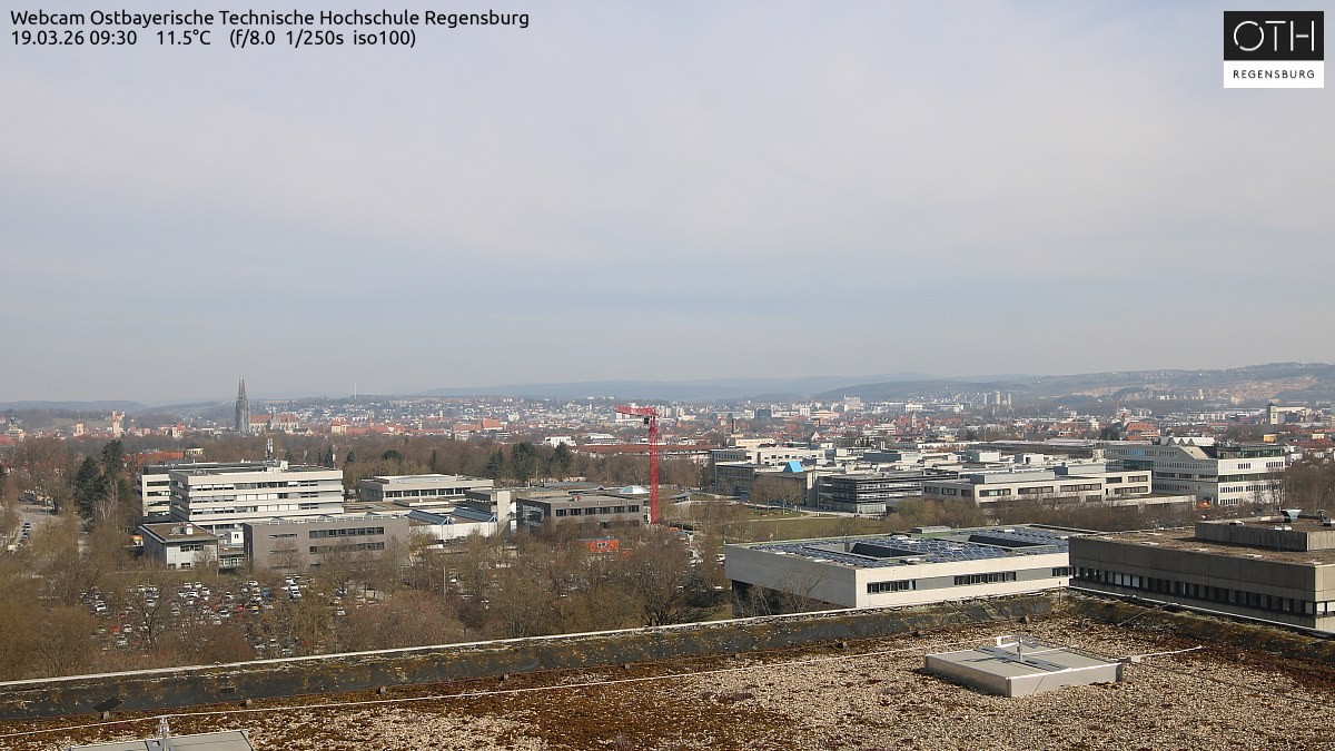 Archiv Foto Webcam Regensburg: Technische Hochschule