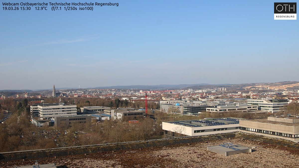 Archiv Foto Webcam Regensburg: Technische Hochschule
