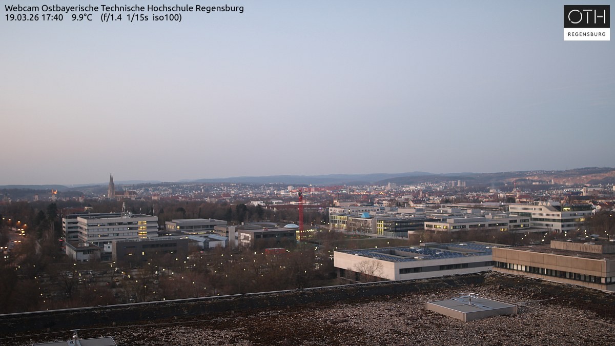 Archiv Foto Webcam Regensburg: Technische Hochschule