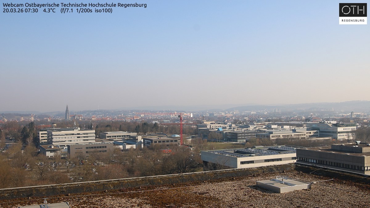 Archiv Foto Webcam Regensburg: Technische Hochschule
