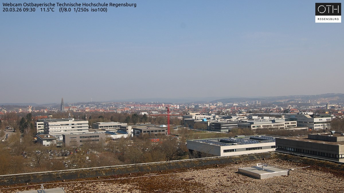 Archiv Foto Webcam Regensburg: Technische Hochschule