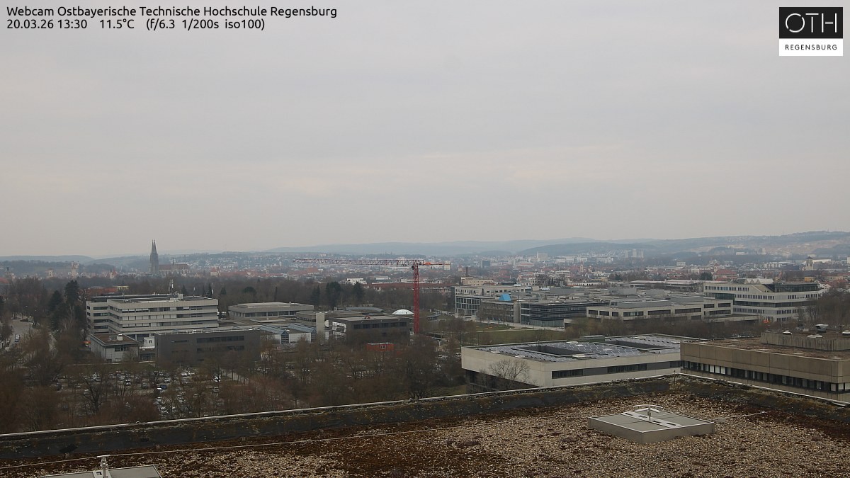 Archiv Foto Webcam Regensburg: Technische Hochschule